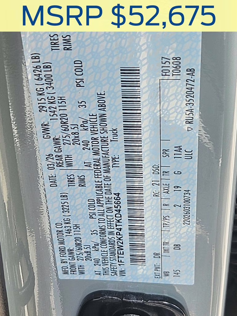 2026 Avalanche Ford F-150 STX RWD Truck