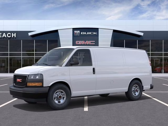 2026 Summit White GMC Savana Cargo Work Van RWD 2500 Regular Wheelbase