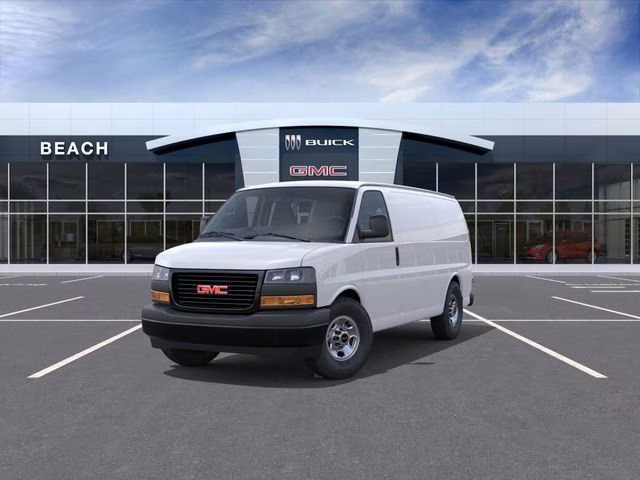 2026 Summit White GMC Savana Cargo Work Van RWD 2500 Regular Wheelbase