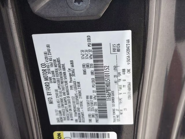 2018 Magnetic Ford Mustang EcoBoost RWD Coupe