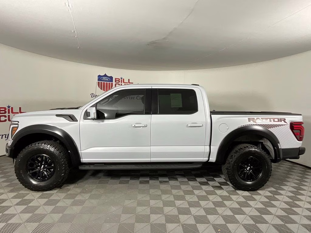2025 White Metallic Ford F-150 Raptor 4X4 Truck