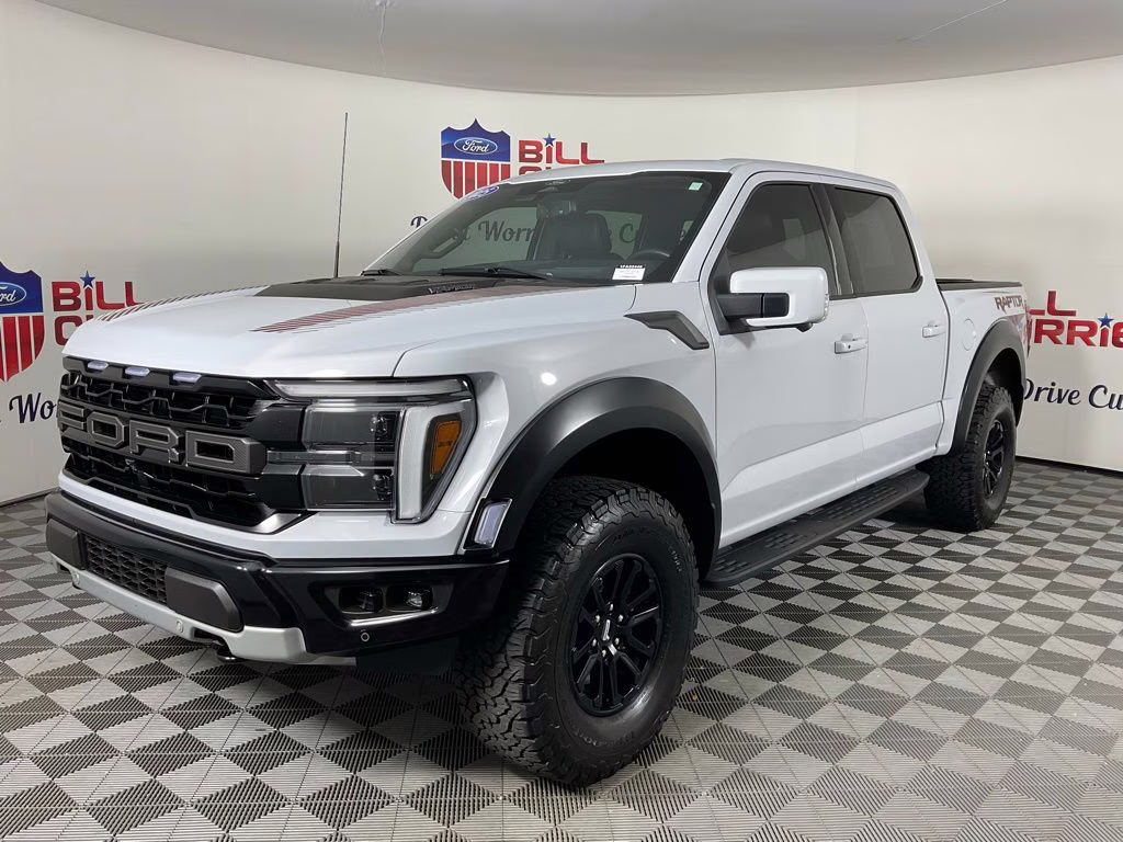 2025 White Metallic Ford F-150 Raptor 4X4 Truck