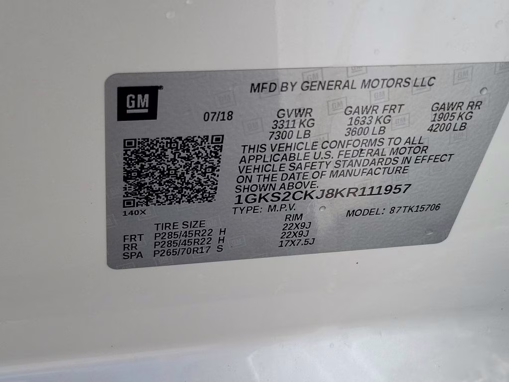 2019 White Frost GMC Yukon Denali 4X4 SUV