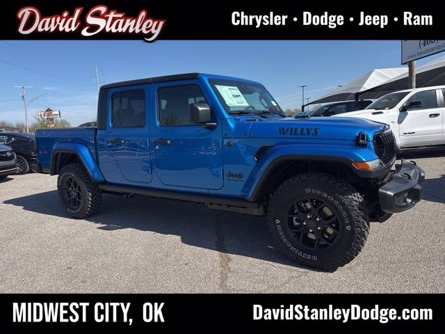 2026 Blue Pearl Jeep Gladiator Willys 4X4 Truck