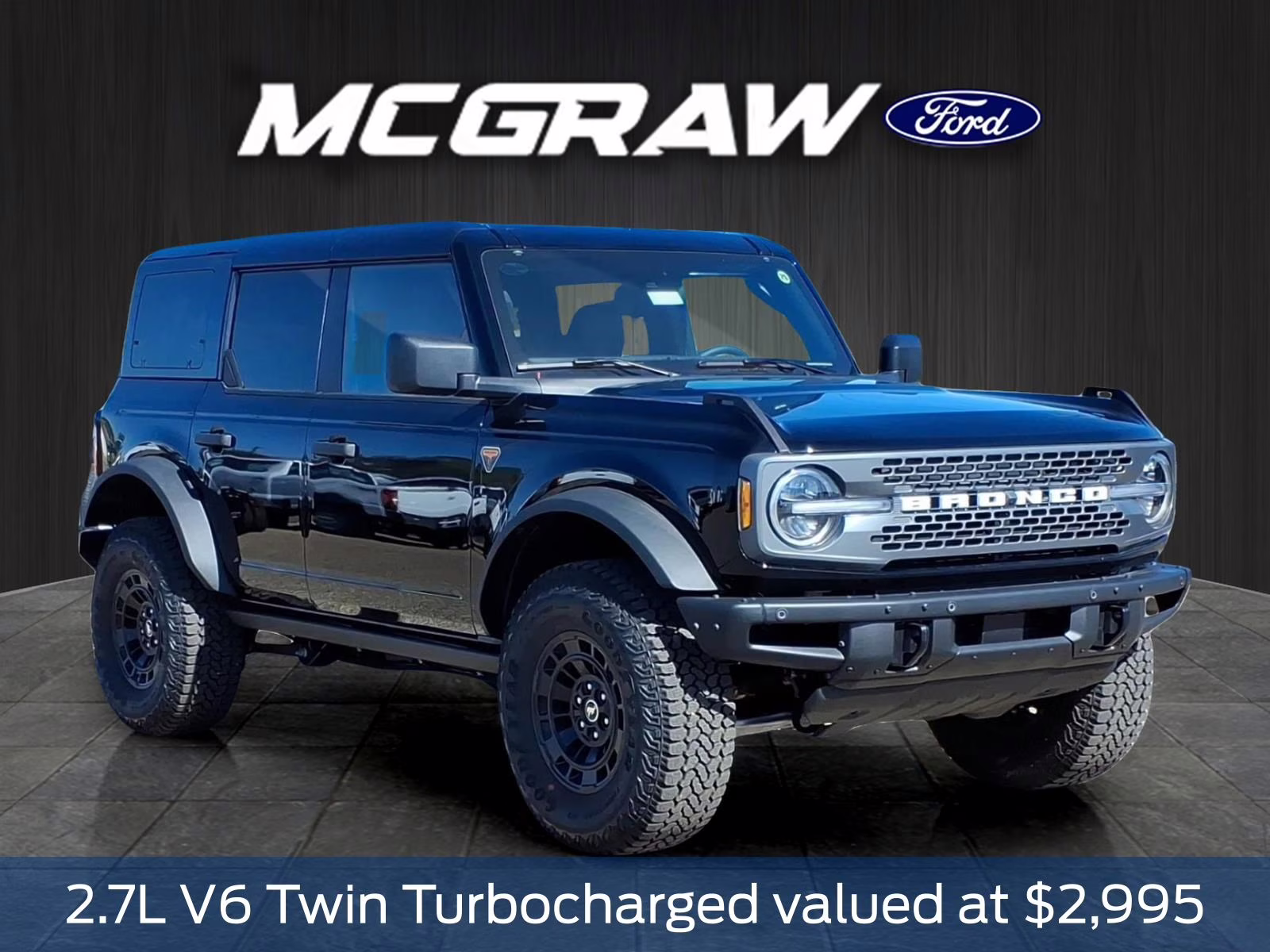 2026 Shadow Black Ford Bronco Badlands 4X4 SUV
