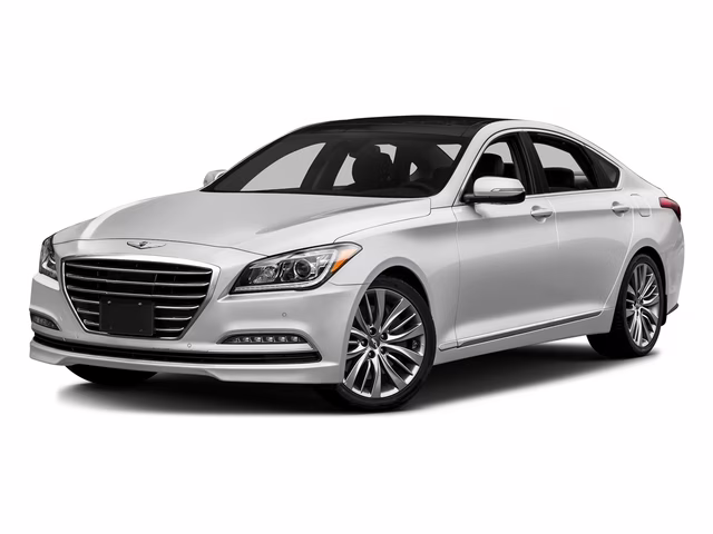 2016 Casablanca White Hyundai Genesis 3.8 RWD Sedan