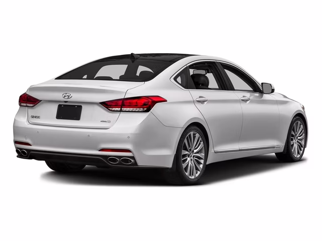 2016 Casablanca White Hyundai Genesis 3.8 RWD Sedan