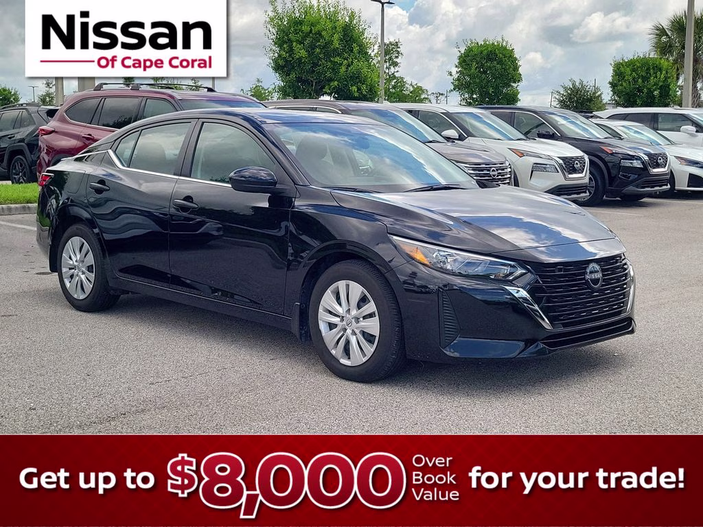 2025 Super Black Nissan Sentra S FWD Sedan