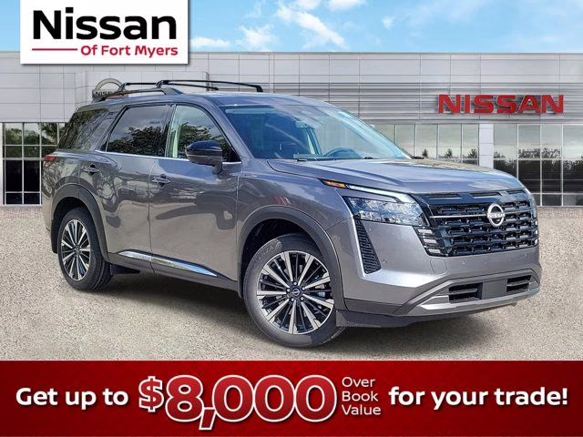 2026 Gun Metallic Nissan Pathfinder Platinum FWD SUV