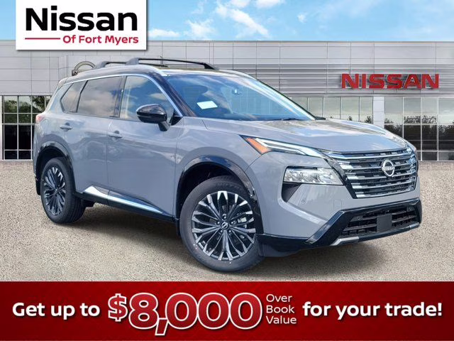 2026 Boulder Gray/Super Black Nissan Rogue Platinum AWD SUV