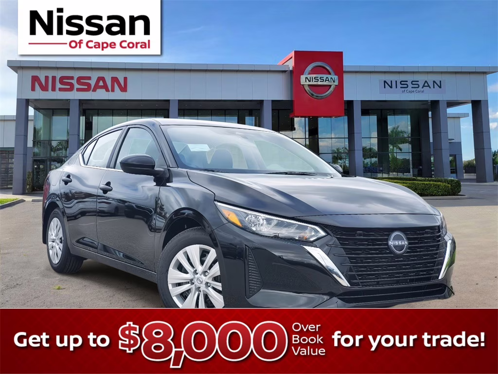 2025 Super Black Nissan Sentra S FWD Sedan