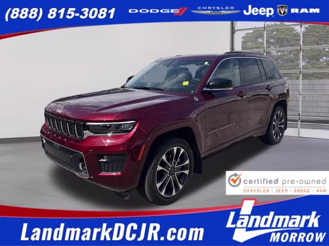 2025 Velvet Red Pearlcoat Jeep Grand Cherokee Overland 4X4 SUV