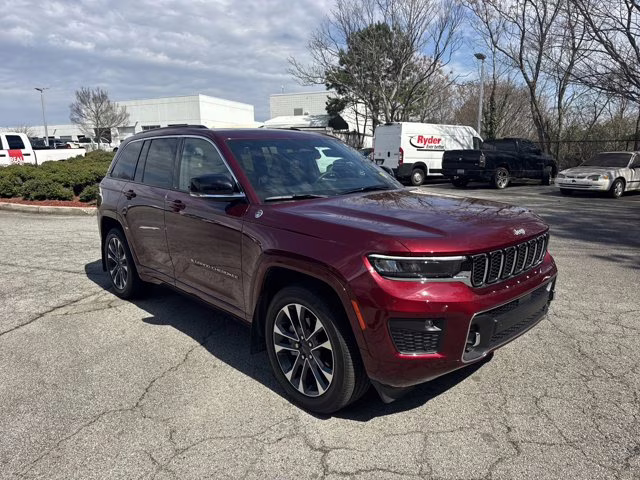 2025 Velvet Red Pearlcoat Jeep Grand Cherokee Overland 4X4 SUV