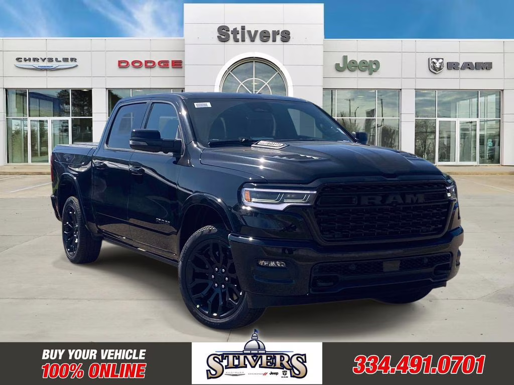 2026 Diamond Black Crystal Pearlcoat Ram 1500 Limited 4X4 Truck