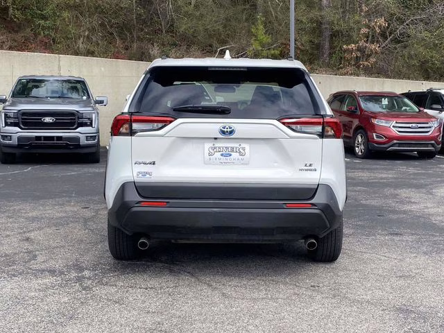 2020 Super White Toyota RAV4 Hybrid LE AWD SUV