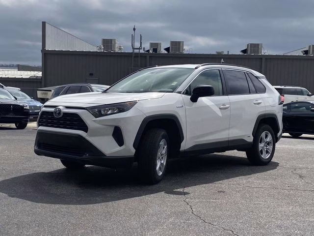 2020 Super White Toyota RAV4 Hybrid LE AWD SUV