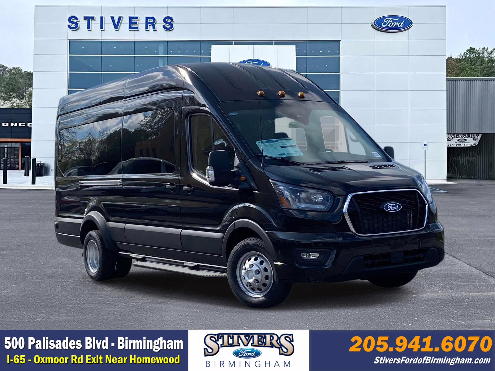 2026 Agate Black Metallic Ford Transit-350 XLT RWD Crossover