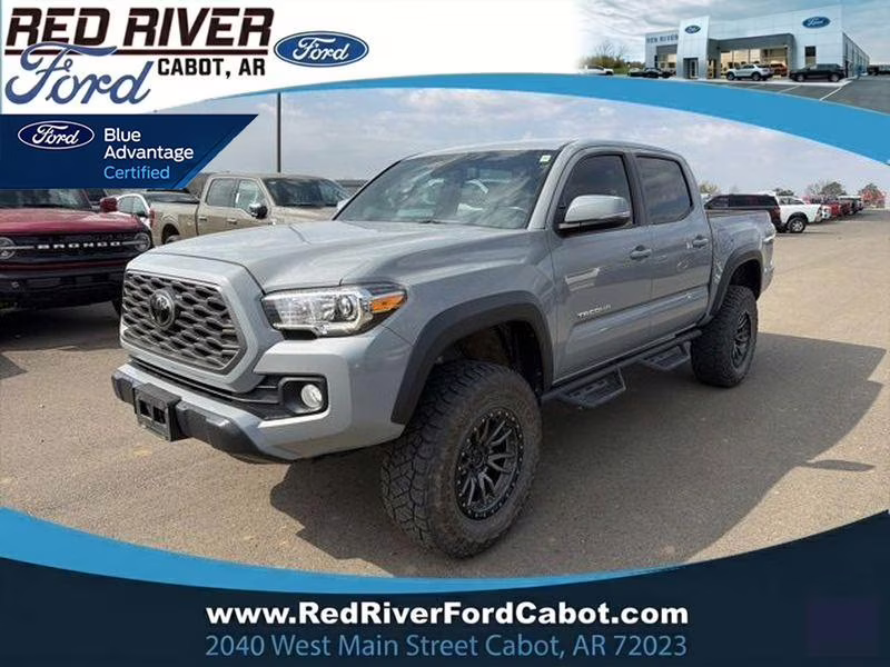 2021 Cement Toyota Tacoma TRD Off Road 4X4 Truck