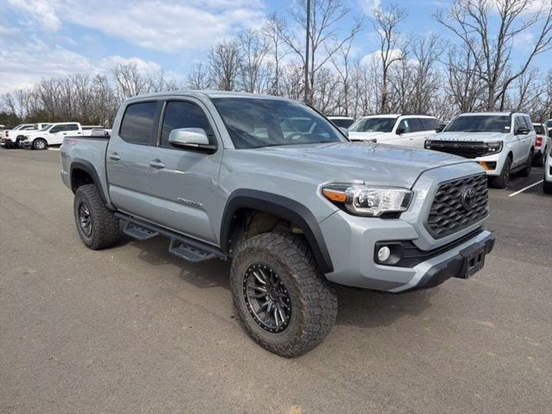 2021 Cement Toyota Tacoma TRD Off Road 4X4 Truck
