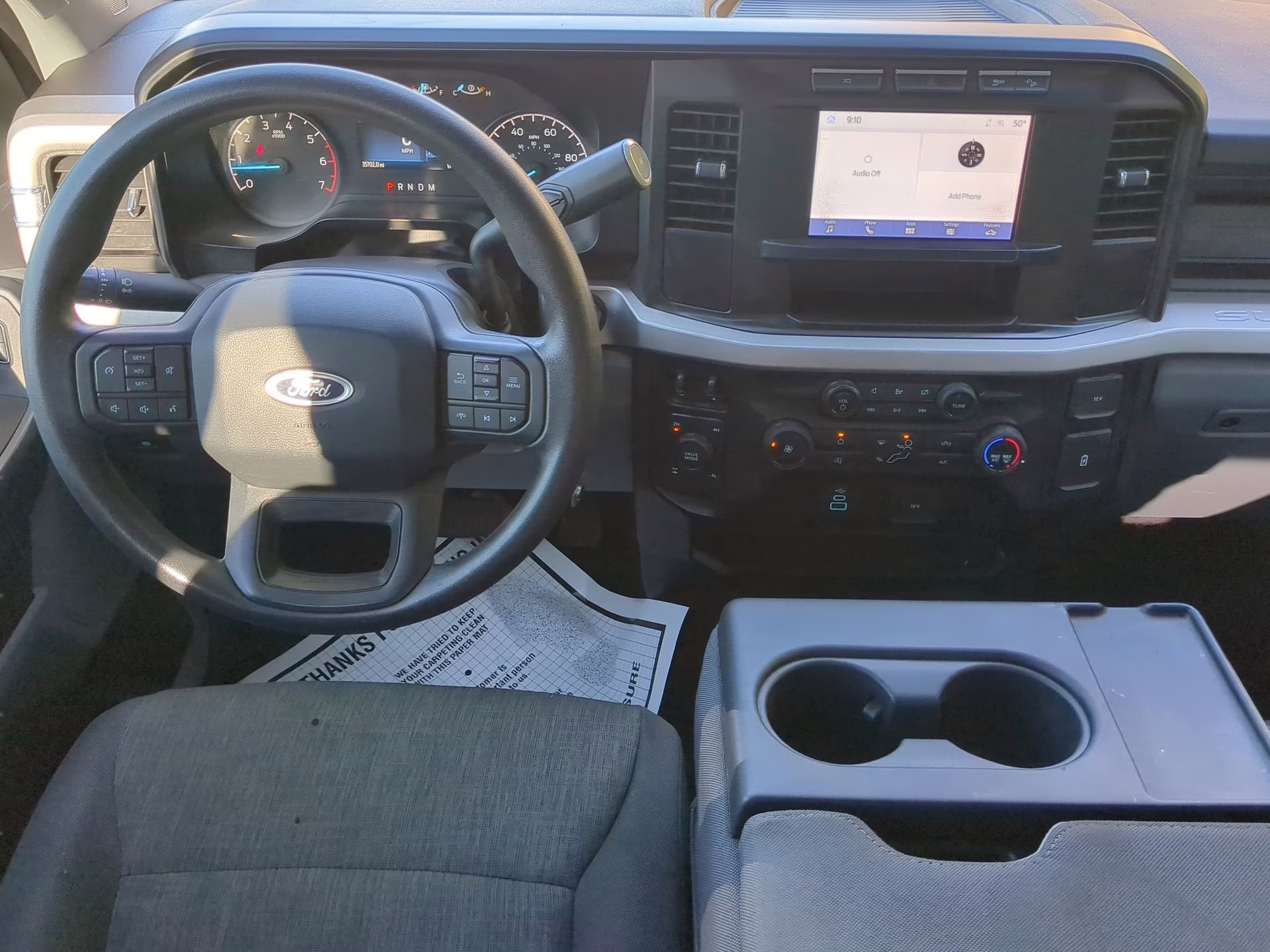 2024 Agate Black Metallic Ford Super Duty F-250 SRW XL Crew Cab Pickup 4X4 Truck