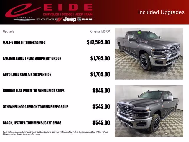 2025 Granite Crystal Metallic Clearcoat Ram 3500 Laramie 4X4 Truck