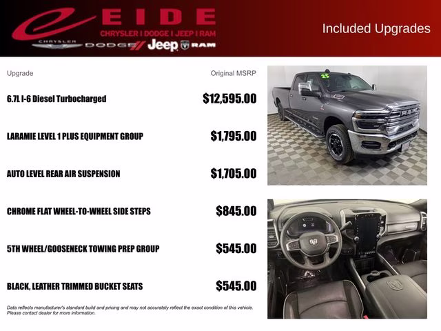 2025 Granite Crystal Metallic Clearcoat Ram 3500 Laramie 4X4 Truck
