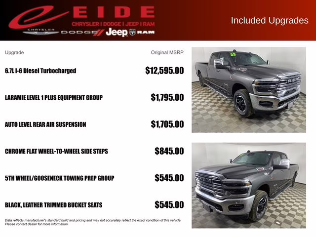 2025 Granite Crystal Metallic Clearcoat Ram 3500 Laramie 4X4 Truck