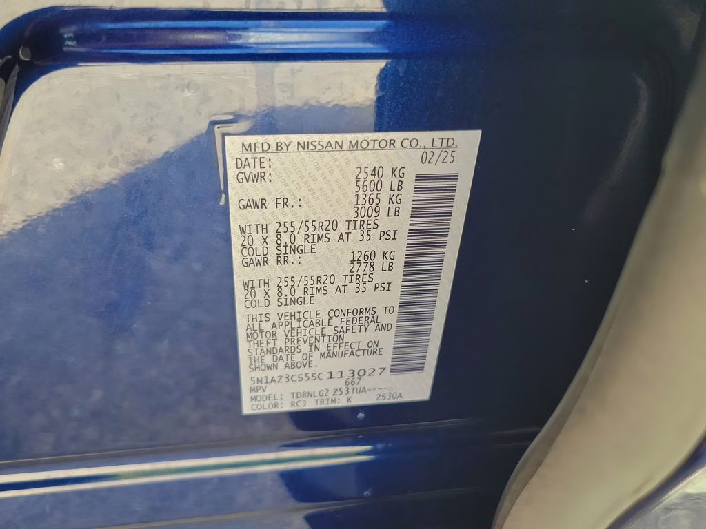 2025 Deep Ocean Blue Nissan Murano SL AWD SUV