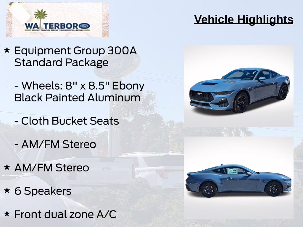 2026 Vapor Blue Metallic Ford Mustang GT RWD Coupe