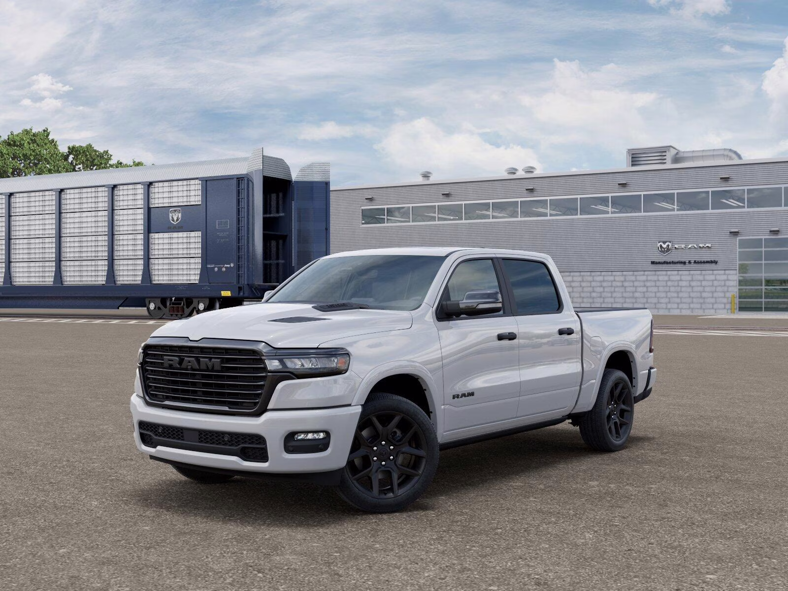 2026 Bright White Clear Coat Ram 1500 1500 Laramie Crew Cab 4x4 5'7' Box 4X4 Truck