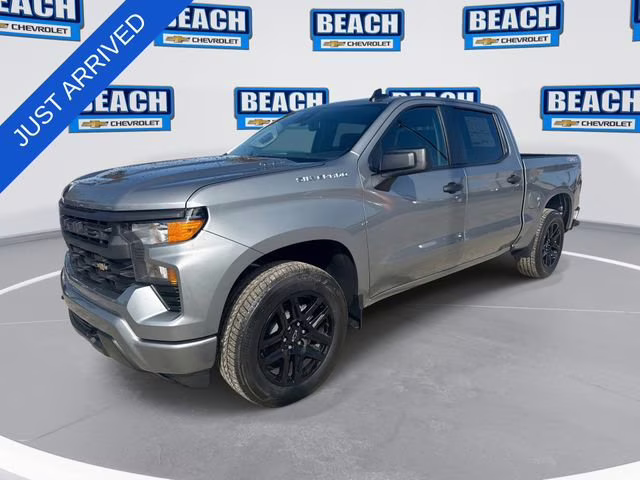 2026 Sterling Gray Metallic Chevrolet Silverado 1500 Custom 4X4 Truck