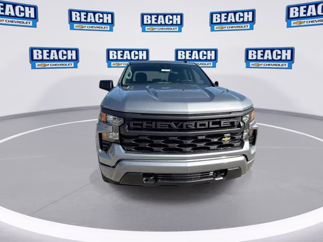 2026 Sterling Gray Metallic Chevrolet Silverado 1500 Custom 4X4 Truck