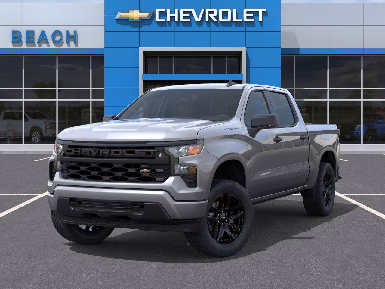 2026 Sterling Gray Metallic Chevrolet Silverado 1500 Custom 4X4 Truck
