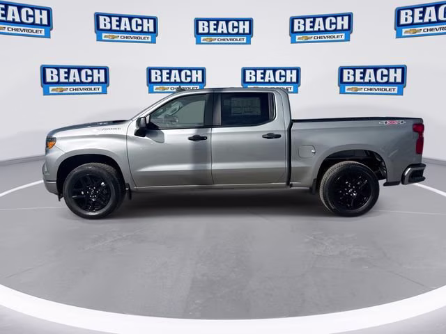 2026 Sterling Gray Metallic Chevrolet Silverado 1500 Custom 4X4 Truck