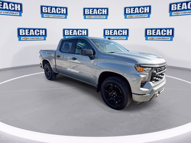 2026 Sterling Gray Metallic Chevrolet Silverado 1500 Custom 4X4 Truck