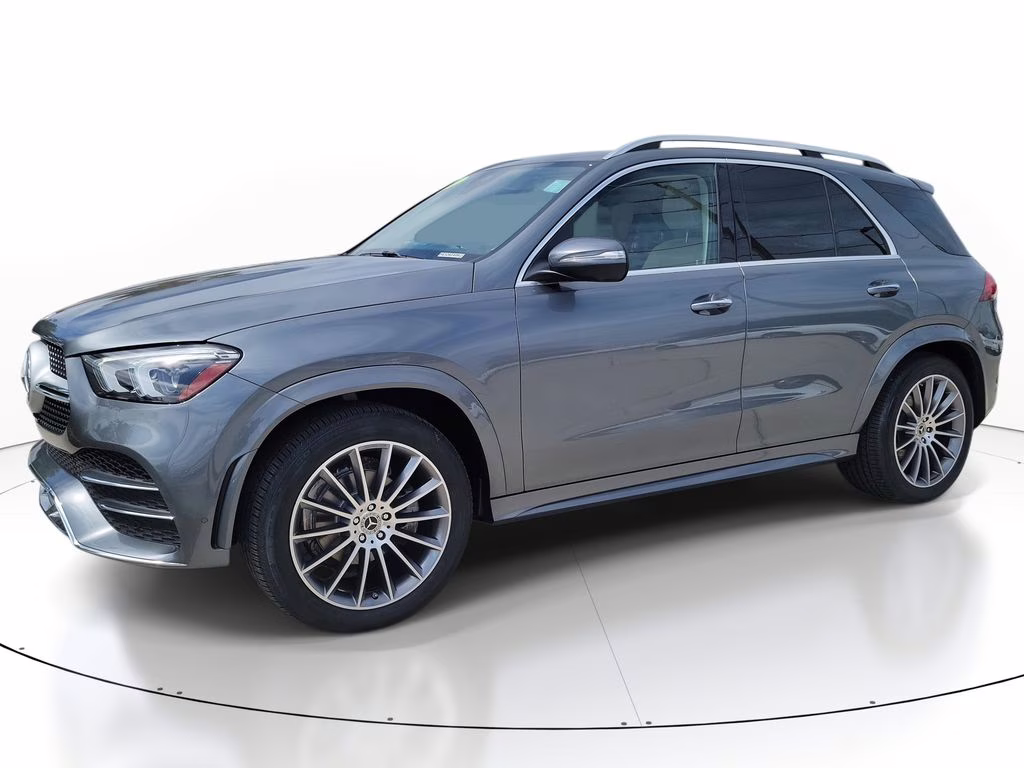 2021 Selenite Grey Metallic Mercedes-Benz GLE SUV GLE350 4MATIC AWD NAV LEATHER ROOF AWD SUV