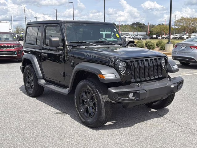 2022 Black Clearcoat Jeep Wrangler Willys 4X4 Convertible