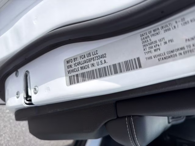 2023 Bright White Clearcoat Jeep Grand Cherokee L Altitude RWD SUV