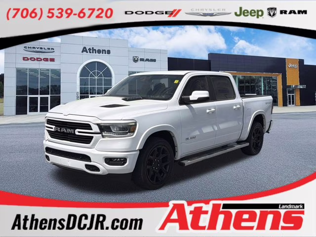 2022 Bright White Clearcoat Ram 1500 Laramie 4X4 Truck