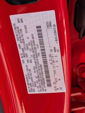 2026 Race Red Ford Super Duty F-250 SRW LARIAT 4X4 Truck