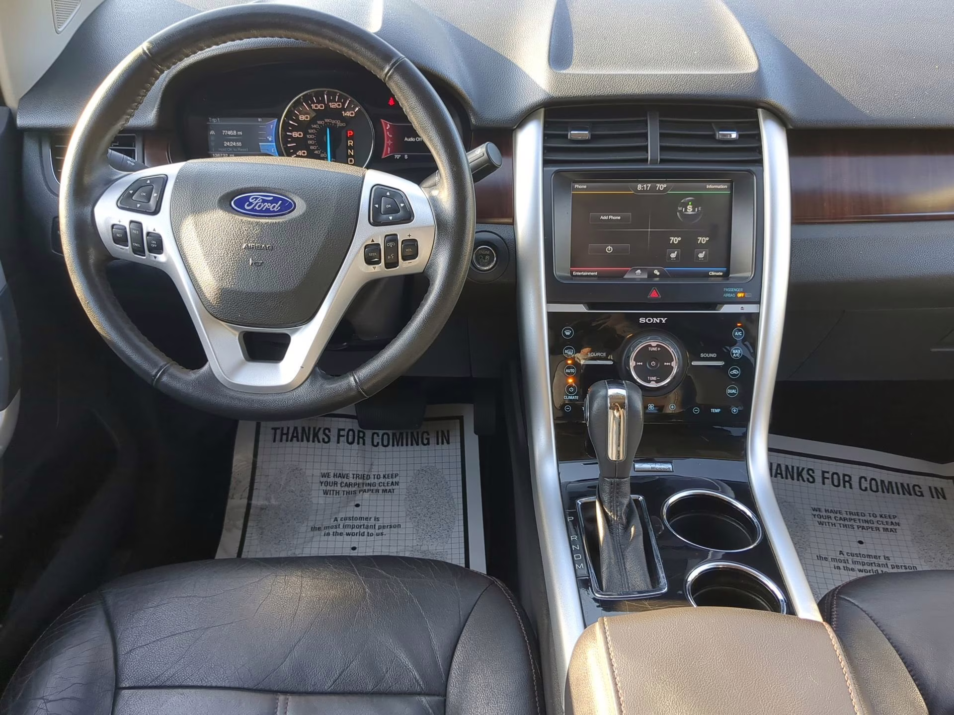 2012 Tuxedo Black Metallic Ford Edge Limited FWD Crossover