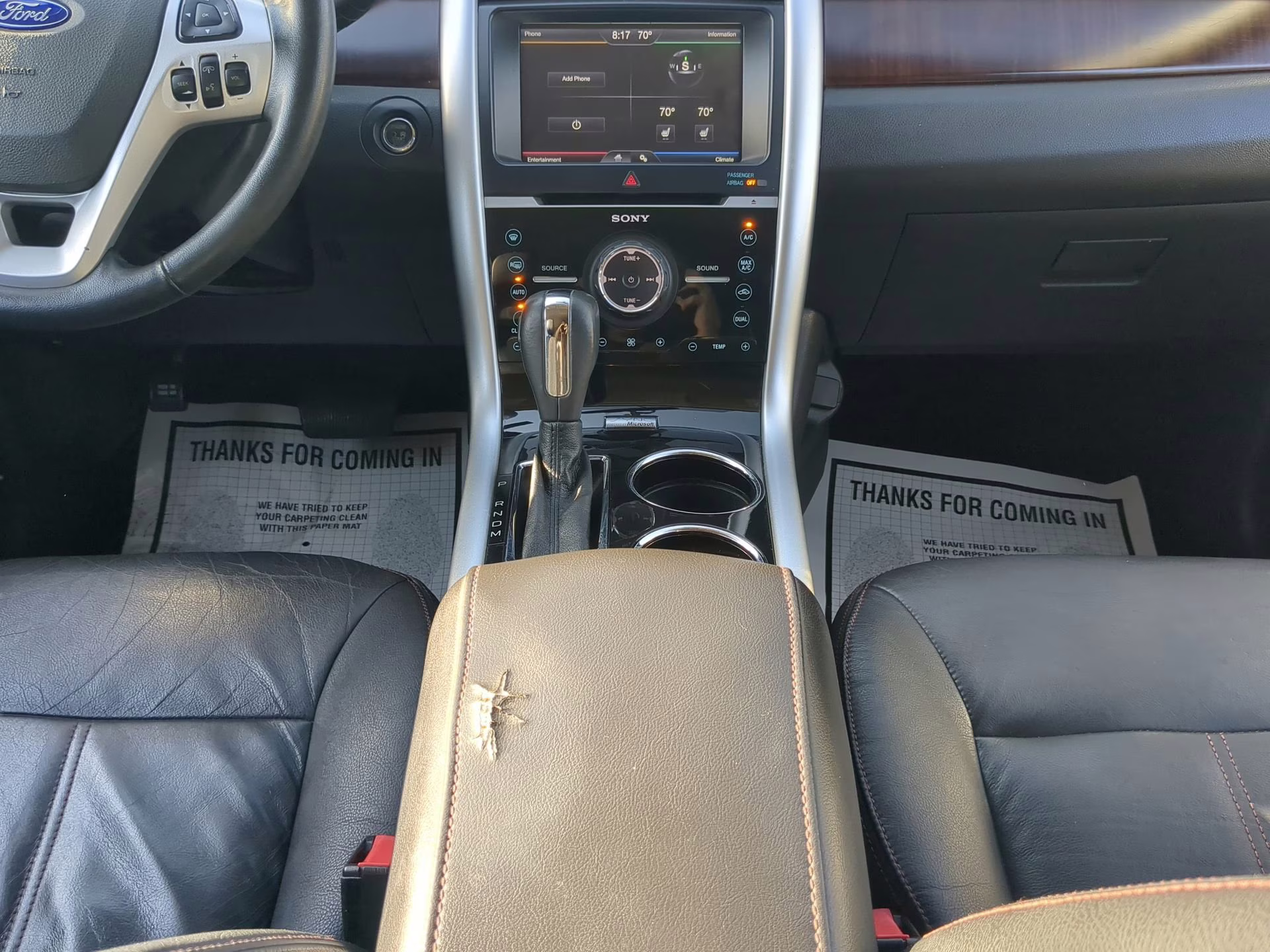 2012 Tuxedo Black Metallic Ford Edge Limited FWD Crossover