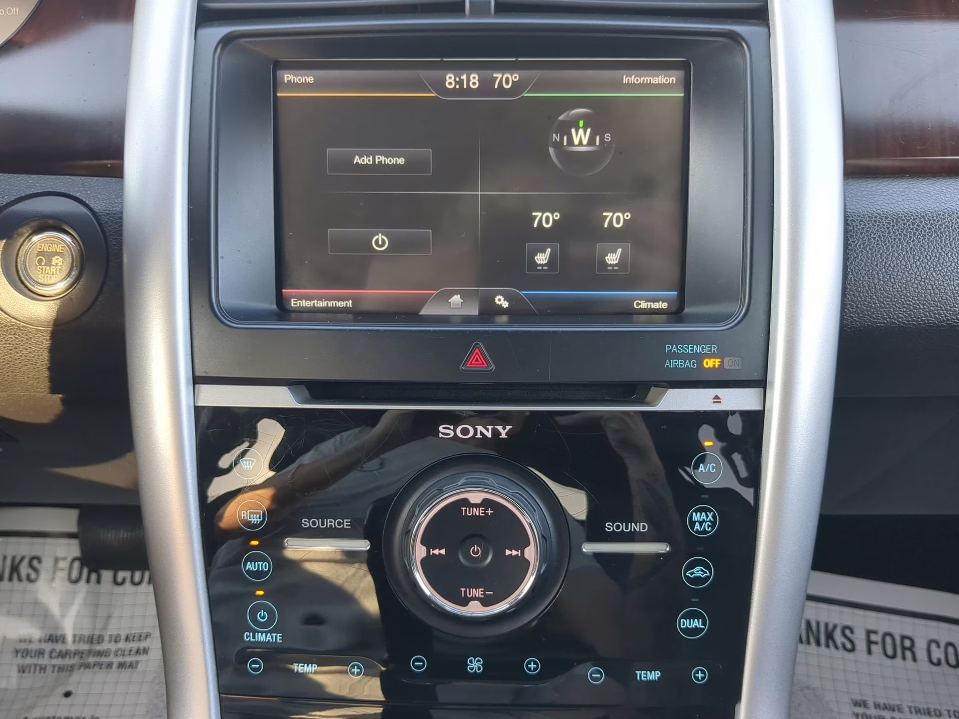 2012 Tuxedo Black Metallic Ford Edge Limited FWD Crossover