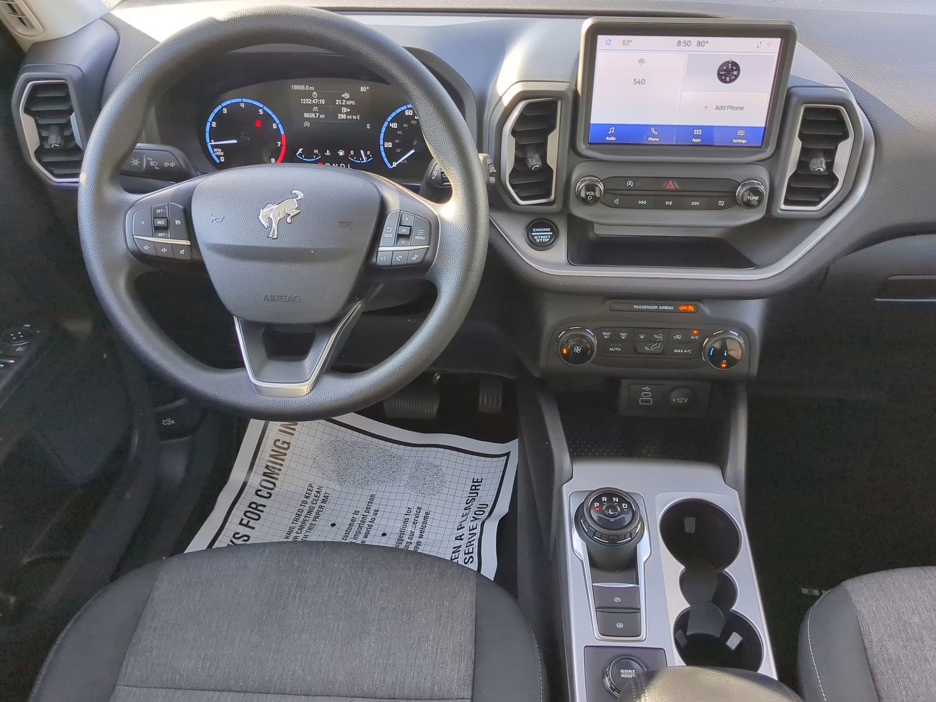 2024 Azure Gray Metallic Tri-Coat Ford Bronco Sport Big Bend 4X4 SUV