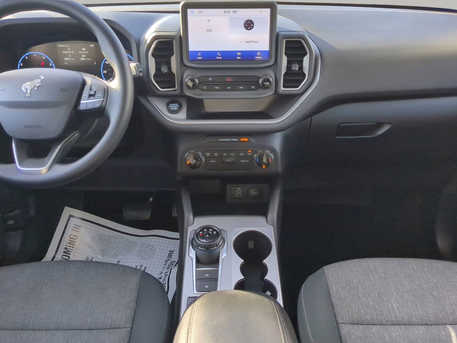 2024 Azure Gray Metallic Tri-Coat Ford Bronco Sport Big Bend 4X4 SUV