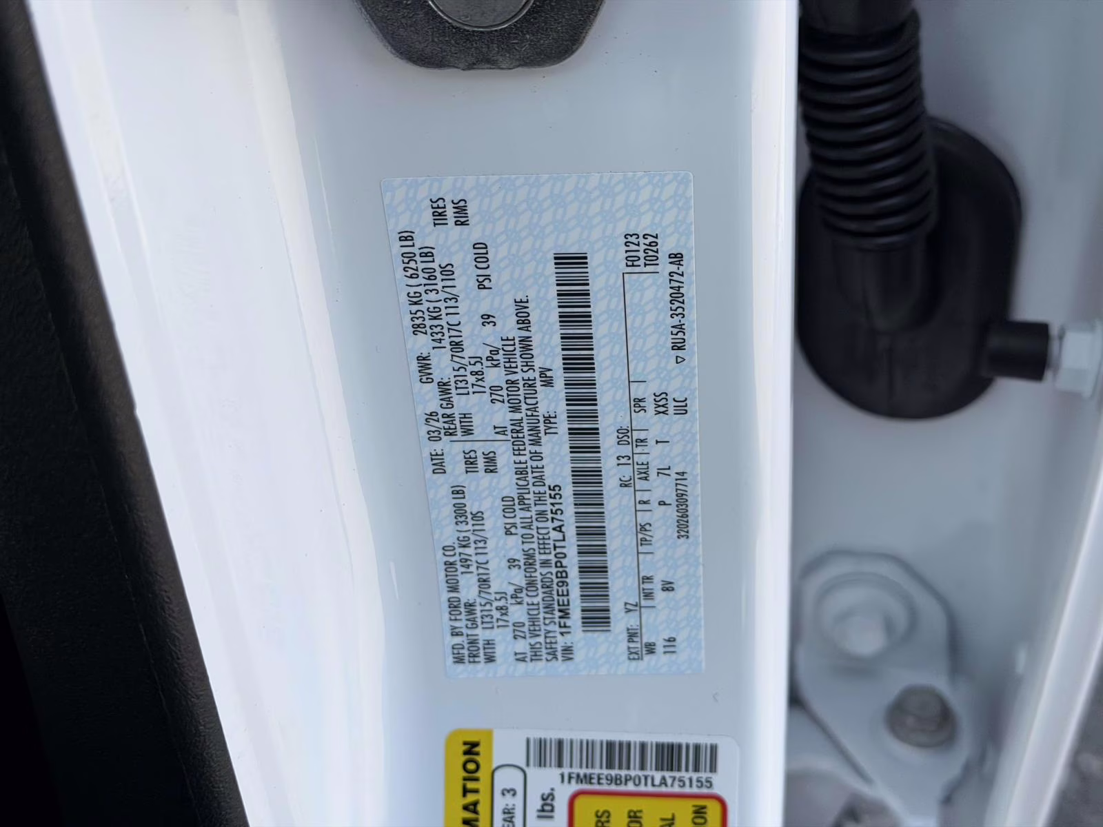 2026 White Ford Bronco Badlands 4X4 SUV