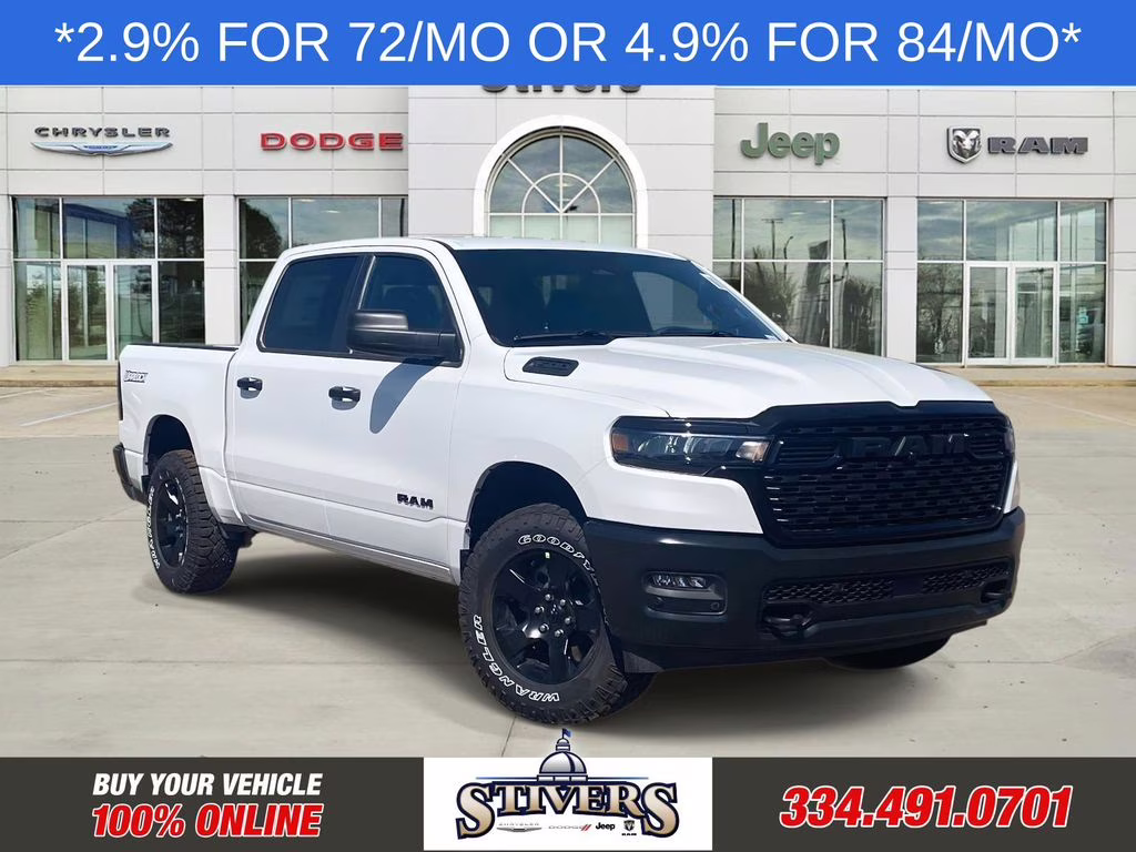 2026 Bright White Clearcoat Ram 1500 Warlock 4X4 Truck