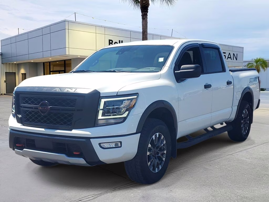 2024 Glacier White Nissan Titan PRO-4X 4X4 Truck