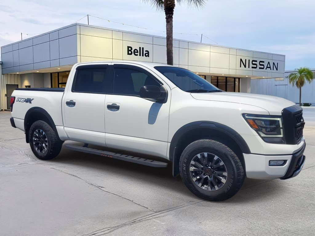 2024 Glacier White Nissan Titan PRO-4X 4X4 Truck