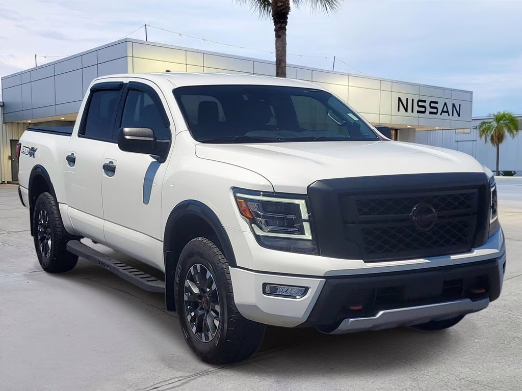 2024 Glacier White Nissan Titan PRO-4X 4X4 Truck